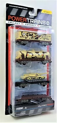 $21.95 • Buy Power Trains Military Freight Trucks SR1 JAKKS Railroad Car Toy Figures 48633
