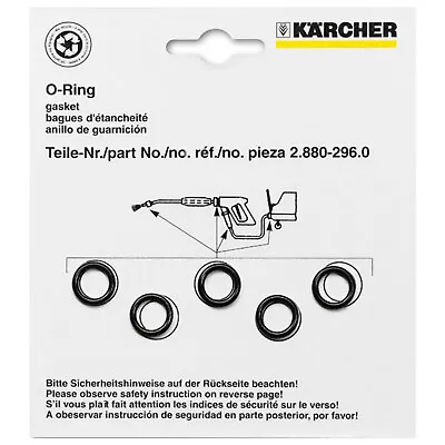 KARCHER Pressure Washer O Ring Seal Gasket Set K1 K2 K3 K4 K5 K6 K7 K8 KB X 5 • £11.28