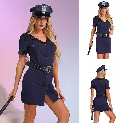 $25.20 • Buy Womens Police Costumes Outfit With Nightstick Policewoman Cosplay Costumes Sexy