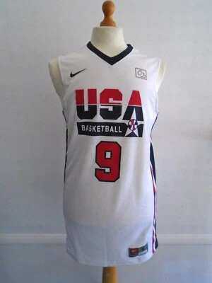 £36 • Buy Nike Michael Jordan 1992 Olympic Dream Team White Basketball Jersey UK S #9