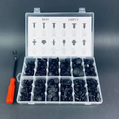240 PCS Box Set Bumper Fender Liner Push Type Clips With Tool For Chrysler Jeep • $12.95