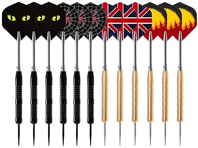 DARTS MEGA PACK! STEEL TIP BRASS DARTS SETS With Dart Flights & Shafts BARGAIN • $13.68