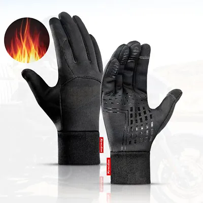 Motorcycle Riding Warm Gloves Winter Scooter Men's Full Finger Waterproof Gloves • $9.99