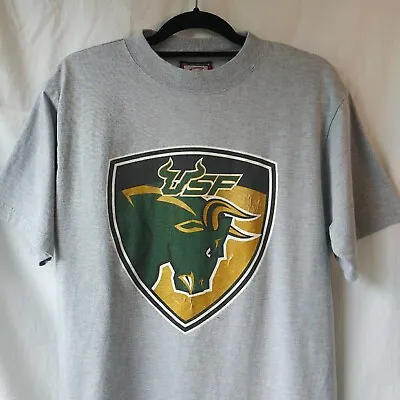 Vintage USF T-Shirt University South Florida Bulls Cadre Athletic Apparel  Sz L • $24.59