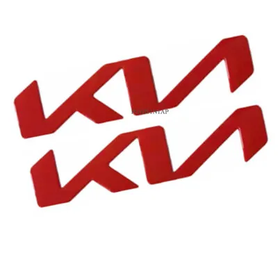 2x RED Vehicle Front Hood Trunk Emblem KN Badge Sticker For K5 K7 K8 KX • $18.30