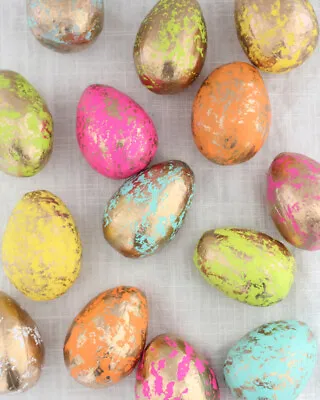Antique Look - Gelatine Dye + Silver & Gold Shine Easter Egg Dye Paint Craft Art • £5.50