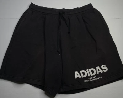 $26.95 • Buy Adidas Black Jogger Sweat Shorts Mens Size XL Casual Style Fashion Winter Fit