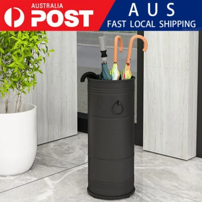 $51.98 • Buy Vintage Style Metal Umbrella Holder Stand 51cm H X 22cm D Black Fashionable AUS
