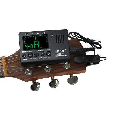$20.79 • Buy AROMA AMT-560 Electric Tuner & Metronome For Chromatic Guitar Bass Violin