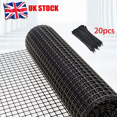 10M Black PVC Plastic Chicken Mesh Fenching Garden Barrier Fencing Net UK STOCK • £11.99