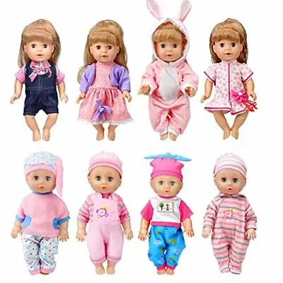 $26.18 • Buy WONDOLL 8-Sets Baby-Doll-Clothes For 12 Inch Baby-Alive-Dolls 10-11-12 Inch H...