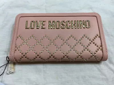 LOVE MOSCHINO PORTAFOGLI Pink ROSA PU LARGE WALLET • $32