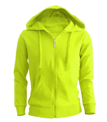 Men's Zip Up Hoodie Jacket Plain Full Zipper Hooded Fleece Sweatshirt Athletic • $35.98