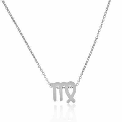 925 Sterling Silver Small Zodiac Sign Pendant Necklace 18  - Virgo • $24.99