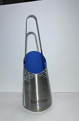 Belvedere Vodka Bottle Holder Stainless Ice Bucket & Tong Set W/Foam Inserts • $9.99