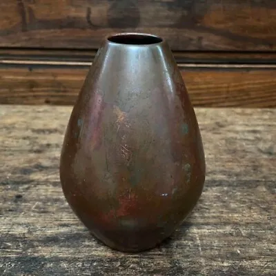 £417.41 • Buy Bronze Vase 4.7 Inch By KIBUNDO MEIJI Era Japanese Antique Old Art