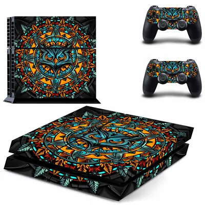 $14.95 • Buy Playstation 4 PS4 Console Skin Decal Sticker Owl +2 Controller Skin