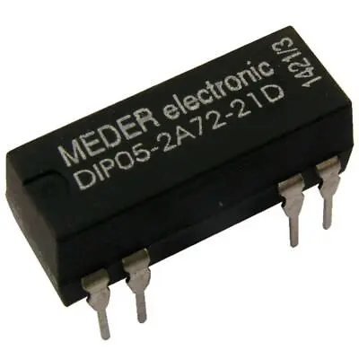 Meder DIP05-2A72-21D Relay With Diode 5V 2xEIN 200 Ohm DIP Reed Relay 086744 • $7.27