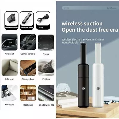 $12.77 • Buy Cordless Hand Held Vacuum Cleaner Small Mini Portable Car Auto Home Wireless