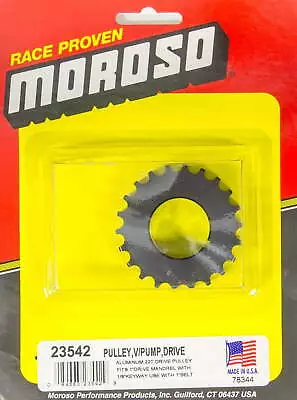 Moroso 23542 Dry Sump Drive Pulley - 22 Tooth - Black Anodized Finish • $63.98
