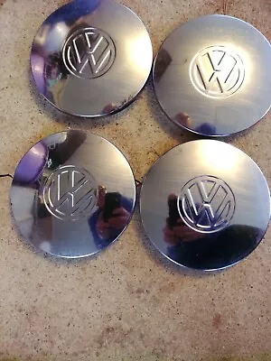 1975-1984 VW MK1 Golf Jetta Rabbit Pickup Chrome Wheel Centre Hub Caps/Set Of 4 • $90