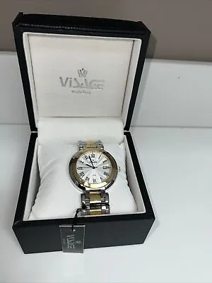 Visage Stainless Steel And Goldstone Quartz Watch • $68