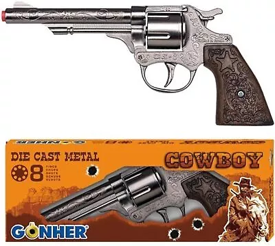 Peterkin Gonher Diecast Metal 8 Ring Shot Cowboy Gun20.5cm • £15.95