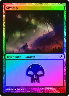Swamp (237) FOIL Avacyn Restored HEAVILY PLD Basic Land MAGIC MTG CARD ABUGames • $2.99