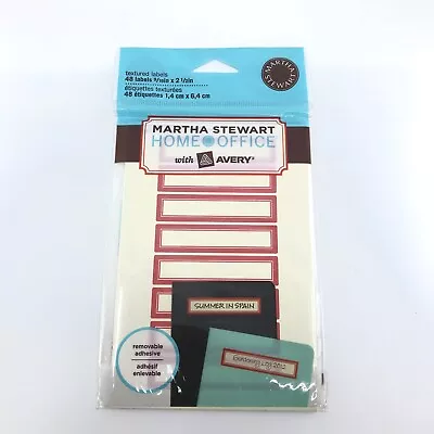 Martha Stewart Home Office With Avery Pack 48 Textured Labels 9/16 In X 2 1/2 In • $6.99