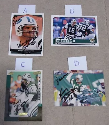 Vinny Testaverde Signed Auto Autograph Football Cards - (Pick Your Card) • $3.95