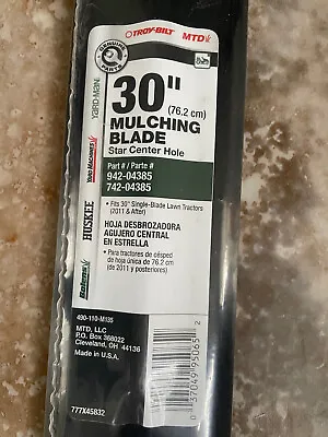 MTD Genuine Parts 30-Inch Mulching Blade For Mowers 2011 And After • $12