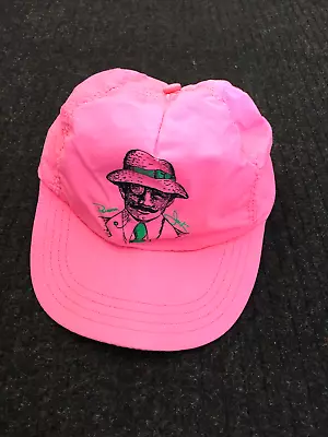 Vintage PANAMA JACK Neon Pink Baseball Hat Cap Strap Back • $6.99