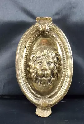 Vintage Solid Brass Lion Head Door Knocker • $50