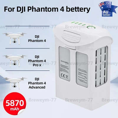$149 • Buy Replacement For DJI Phantom 4 15.2V LiPo Intelligent Flight Battery 5870mAh AU