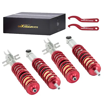 4x Front & Rear Adjustable Height Coilover Suspension For VW Volkswagen Golf MK1 • $200