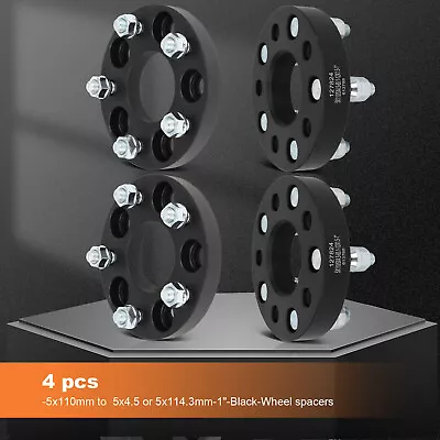 2 Pair 1  Wheel Spacers 5x110mm To 5x4.5 For Chevrolet Malibu HHR Pontiac G5 G6 • $64.45