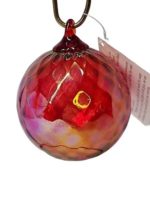 The Glass Eye Studio Hand Blown Ornament Made From Mt St Helens Ash Glass • $45