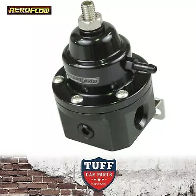 Aeroflow Black Billet 1200hp EFI Fuel Pressure Regulator 30-120psi E85 Methanol • $231