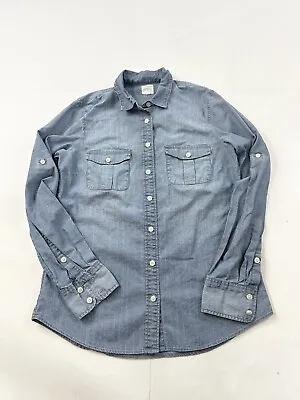 J.Crew Chambray Shirt Womens XS Blue Button Up • $12.42