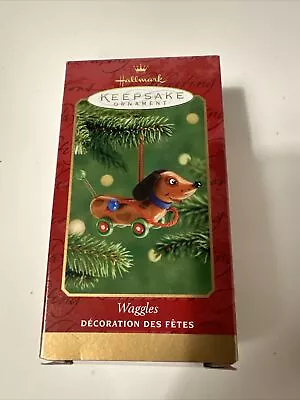 Hallmark Keepsake Waggles Dachshund Christmas Ornament 2001 Rare • $5.95