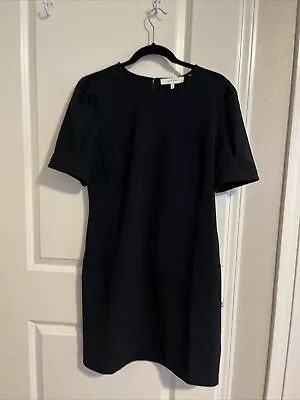 Lark & Ro Dress Navy Sleeve Classic Business Event Funeral Stretch Sz 10 • $18