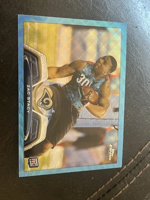 $0.99 • Buy 2013 Topps Chrome Blue Wave Refractors Rams Football Card #90 Zac Stacy