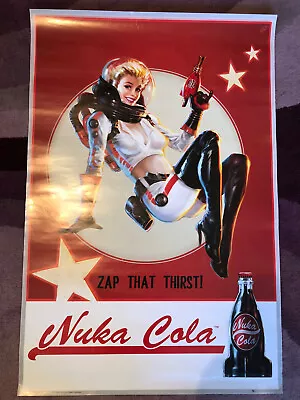 Fallout 4 Nuka Cola Zap That Thirst! Original Promo Poster • £25