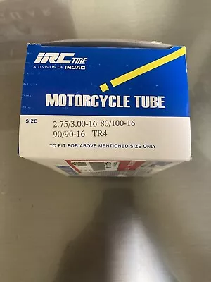 IRC 2.75/3.00-16 80/100-16 90/90-16 Inner Tire Tube Motorcycle 275/300-16 TR4 • $16