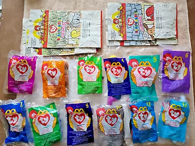 Ty Beanie Babies McDonald's Happymeal Complete Set With Happy Meal Bags NEW 1998 • $9.90