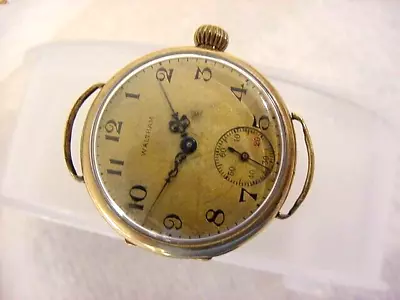 Vintage GOLD FD Antique 1800 WALTHAM TRANSITION CONVERSION Watch • $14.99