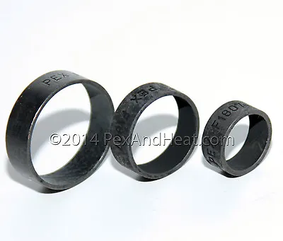(25) 1/2  Pex Copper Crimping Rings Black High Quality • $11.49