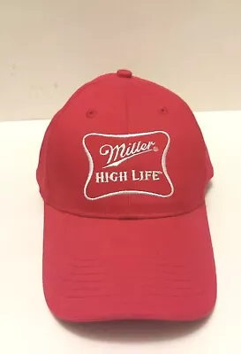 VGN Miller High Life Beer Red Ajustable Embroidered Trucker Snapback Hat Cap • $19.95