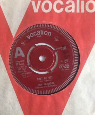 £100 • Buy UK Vocalion Demo - Leon Haywood - Ain’t No Use 