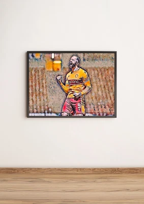 £9.99 • Buy Kevin Van Veen Motherwell FC Oil Painting Print